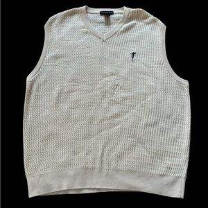 Fairway Outfitters Beige Cream Color Vest Men Size Large EUC